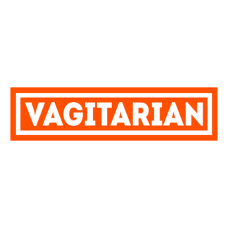 Vagitarian Decal (Orange)
